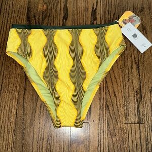 NWT Women’s High Rise High Leg Cheeky Bikini Panty Briefs Swimsuit Bottoms Only